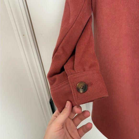 Rust Button-Up Women's Jacket - Picture 4 of 5